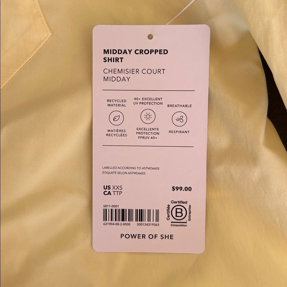 Athleta Midday Cropped Shirt - Picture 2 of 5